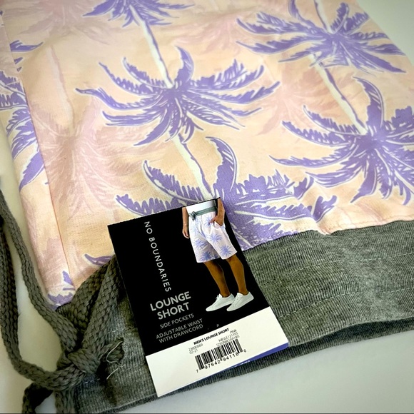 No Boundaries Men's Lounge Shorts Palm Trees 🌴 Size 2XL (44-46) NWT!!! - Picture 2 of 2